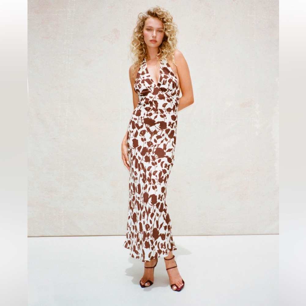 Realisation Par The Simone Dress in Chocolate Havana